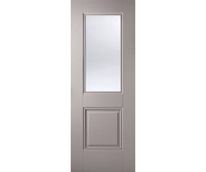 Arnhem Grey 1L/1P - Clear Glass Internal Doors