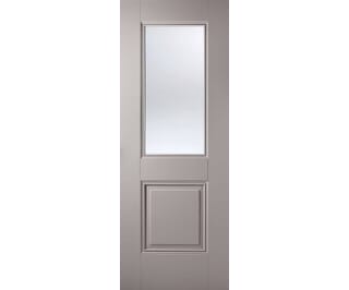 Arnhem Grey 1L/1P - Clear Glass Internal Doors