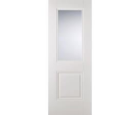 Arnhem White 1L/1P - Clear Glass Internal Doors