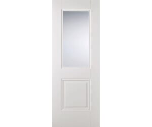 Arnhem White 1L/1P - Clear Glass Internal Doors