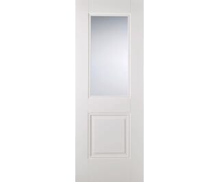 Arnhem White 1L/1P - Clear Glass Internal Doors