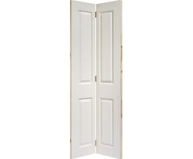4 Panel White Textured Internal Folding Doors