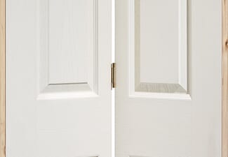 762x1981x35mm (30") Textured 4 Panel White Bifold Door