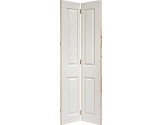 4 Panel White Textured Internal Folding Doors