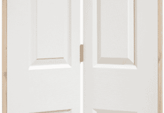 762x1981x35mm (30") Textured White 6 Panel Bifold Door