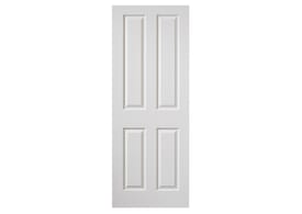1981mm x 457mm x 35mm (18") White Grain Canterbury Door