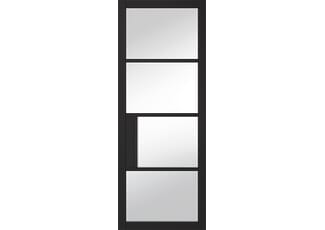Chelsea Clear Glazed Black Internal Doors