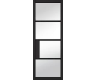 Chelsea Clear Glazed Black Internal Doors