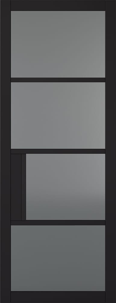 1981 x 762 x 35mm (30") Chelsea Tinted Glazed Black  Internal Door