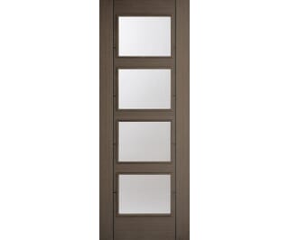 Vancouver Choco Grey 4 Light - Clear Prefinished Internal Doors