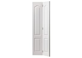 1981mm x 610mm x 35mm (24") White Grained Classique Bi-Fold  Door