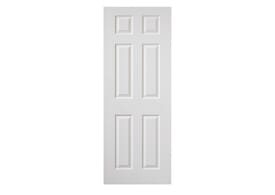 2040mm x 626mm x 40mm  White Grained Colonist   Door