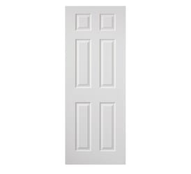 White Grained Colonist Fire Door