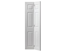 Colonist White Grained Bi-Fold Internal Doors