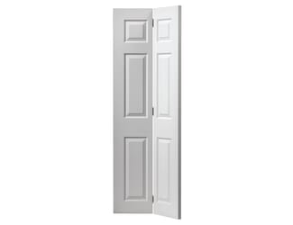 Colonist White Grained Internal Folding Doors