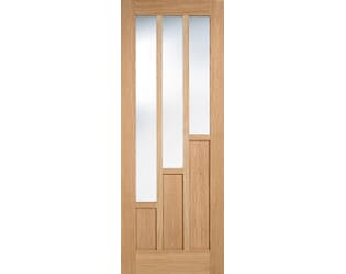 Coventry Oak - Clear Glass Internal Doors