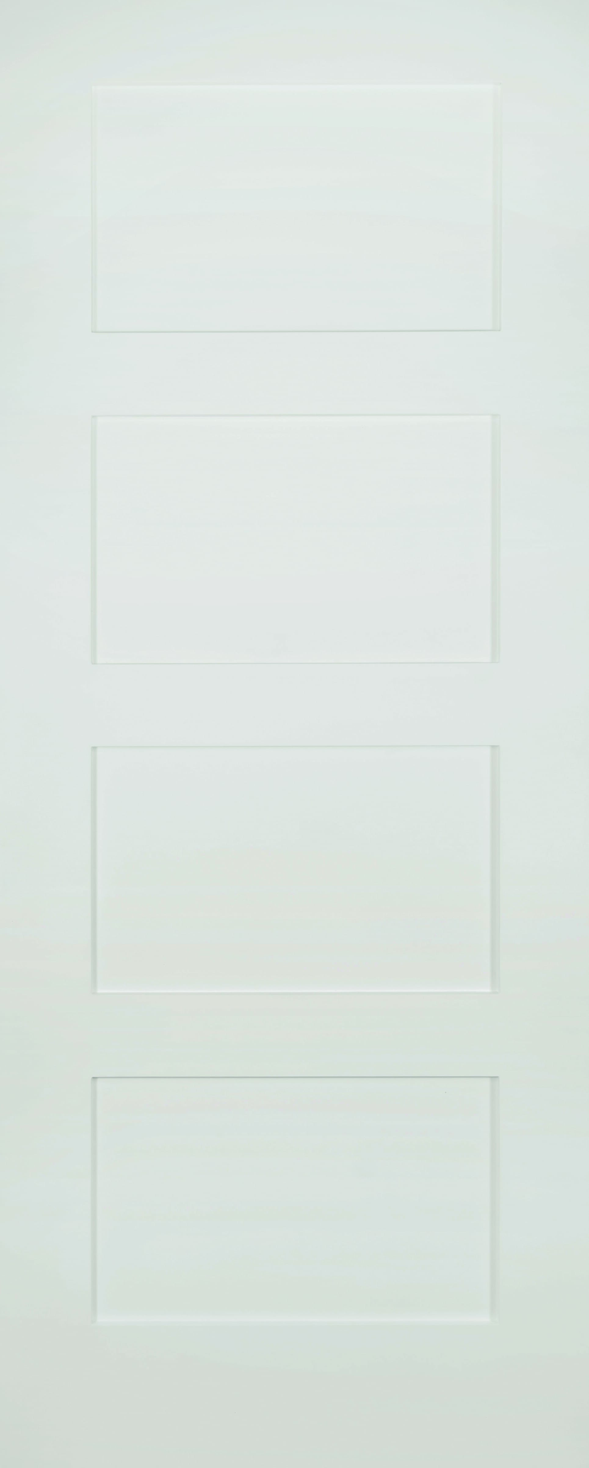 2040 x 826 x 40mm Coventry White 4 Panel Shaker Internal Door