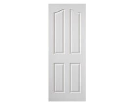 White Grained Edwardian Fire Door