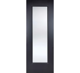 Eindhoven Black 1 Light - Clear Glass Internal Doors