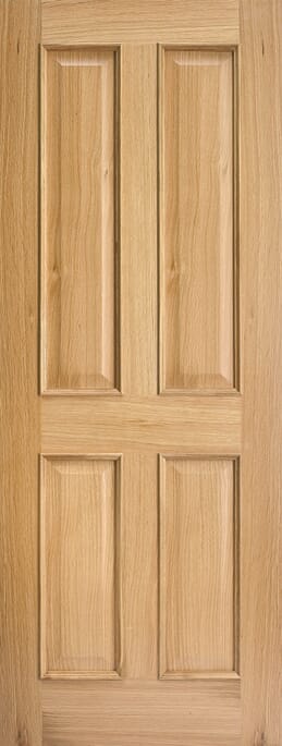 Regency Oak RM2S 4 Panel FD30 Fire Door Set