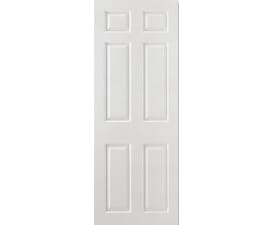 Smooth White 6 Panel Fire Door
