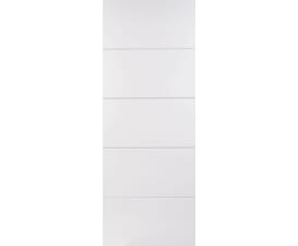 762x1981x44mm (30") White Horizontal Four Line Fire Door