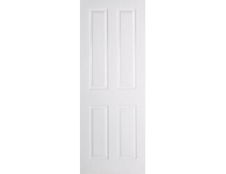 Textured White 4 Panel Fire Door