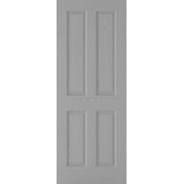 Textured 4 Panel Grey Fire Door