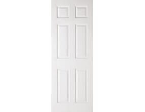 Textured 6 Panel White Internal Doors