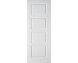 Textured Contemporary 4 Panel White Internal Doors