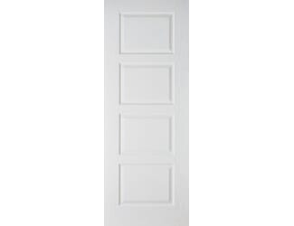 Textured White Contemporary 4P Internal Doors