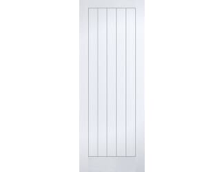 Textured White Vertical 5P Fire Door