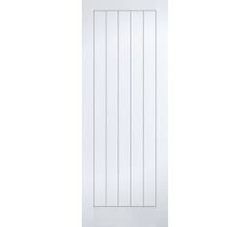 Textured White Vertical 5P Fire Door