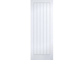 826x2040x40mm Textured White Vertical 5P Door