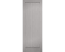Textured Vertical 5 Panel Grey Internal Doors