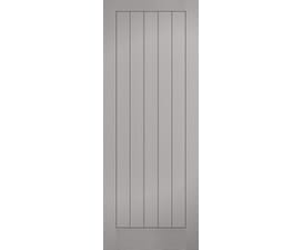 Textured Vertical 5 Panel Grey Internal Doors