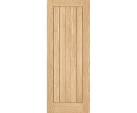 726x2040x44mm Farley Oak 5 Panel - Prefinished Fire Door
