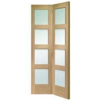 Shaker 4 Light Glazed Bifold Door Image