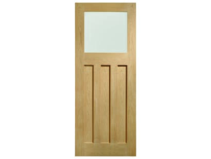 Dx Oak - Obscure Glass Internal Doors Image