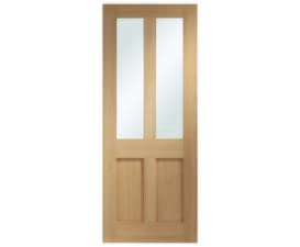 Malton Oak Shaker - Clear Glass Internal Doors