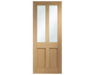 Malton Oak Shaker - Clear Glass Internal Doors