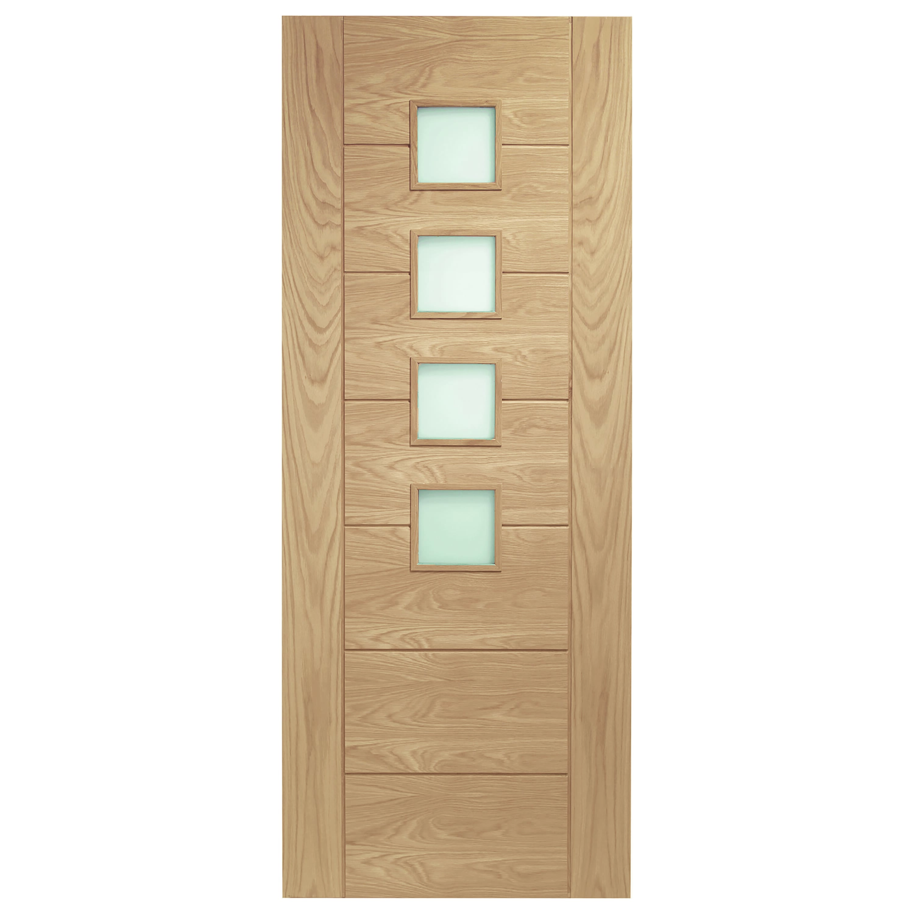 Palermo Oak - Obscure Glass Internal Doors