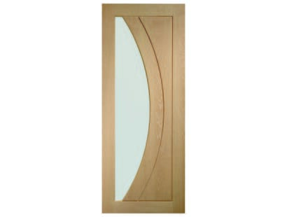 Salerno Oak - Clear Glass Internal Doors Image