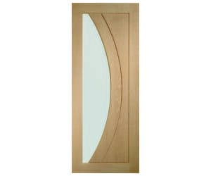 Salerno Oak - Clear Glass Internal Doors