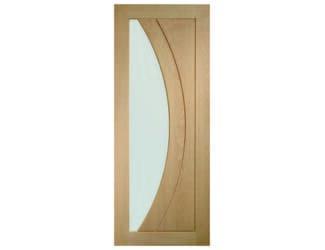 Salerno Oak - Clear Glass Internal Doors