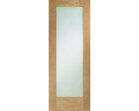 Pattern 10 Oak -  Clear Glass Internal Doors
