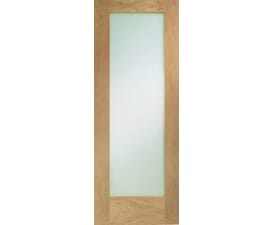 Pattern 10 Oak -  Clear Glass Internal Doors