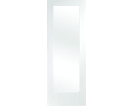 Pattern 10 White - Clear Glass Internal Doors