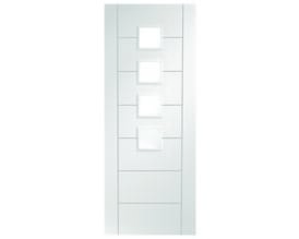 Palermo White - Obscure Glass Internal Doors
