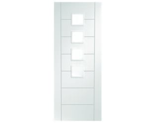 Palermo White - Obscure Glass Internal Doors